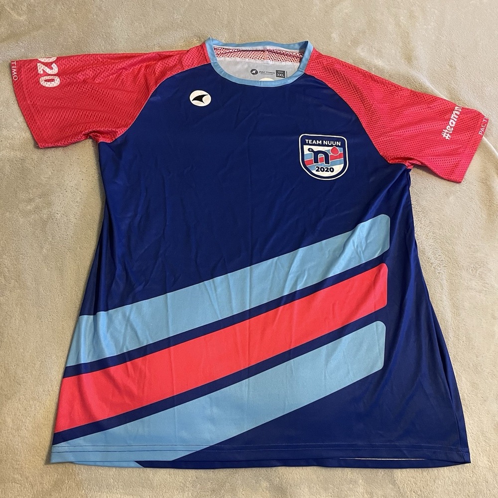 Pactimo Cycling Jersey Men 3XL Blue Biking Team Nuun 2020 Lightweight Athletic